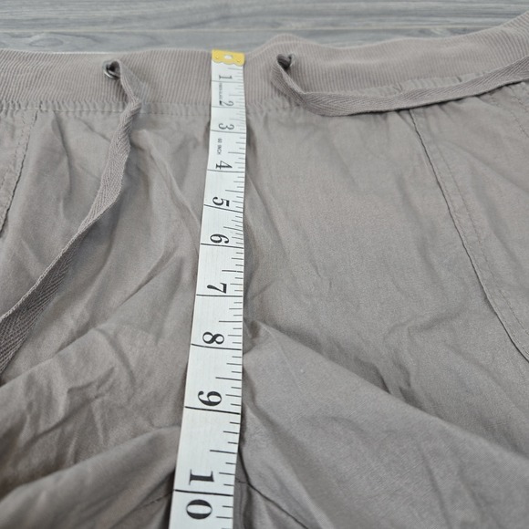 Dash Roll Cuff Cargo Shorts Womens 1X Brown Drawstring Waist Lightweight NWT - Picture 6 of 15